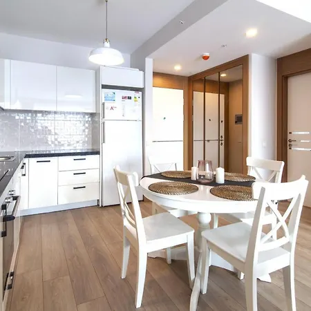 Central Flat With Balcony In Fikirtepe 아파트